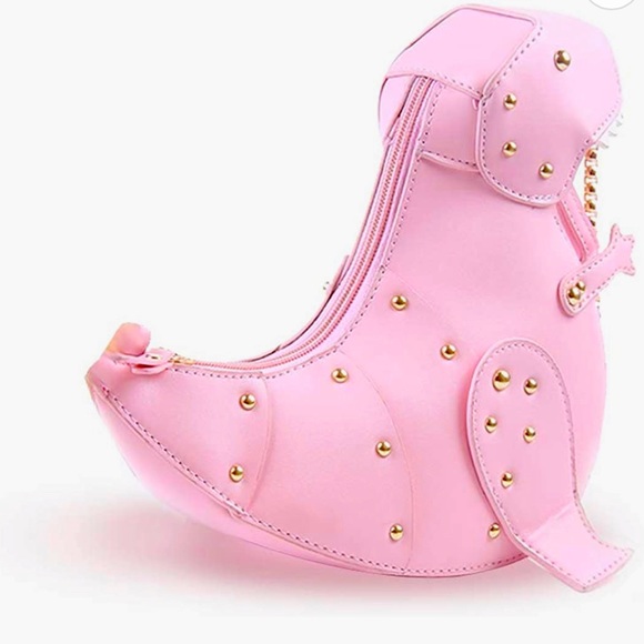 Pink Tyrannosaurus dinosaur 🦖 Crossbody bag - Picture 2 of 6